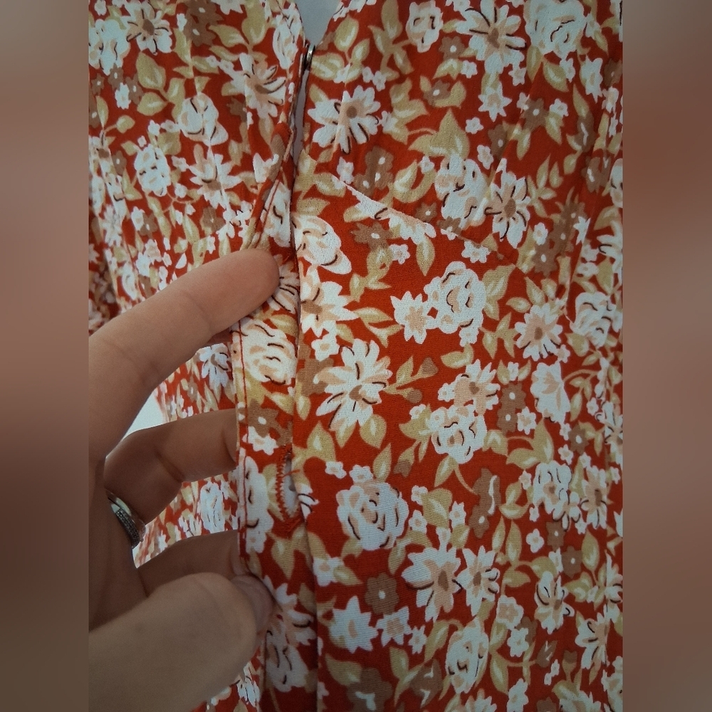 Kivari/ High End Australian Brand/ Floral Button-Down Midi Dress/ Size US M - Picture 8 of 17